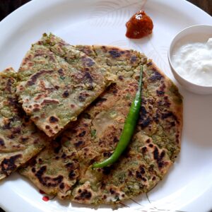 Aloo Mattar Paratha.