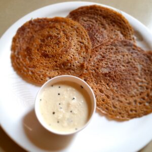 Moong Nachni Dosa.